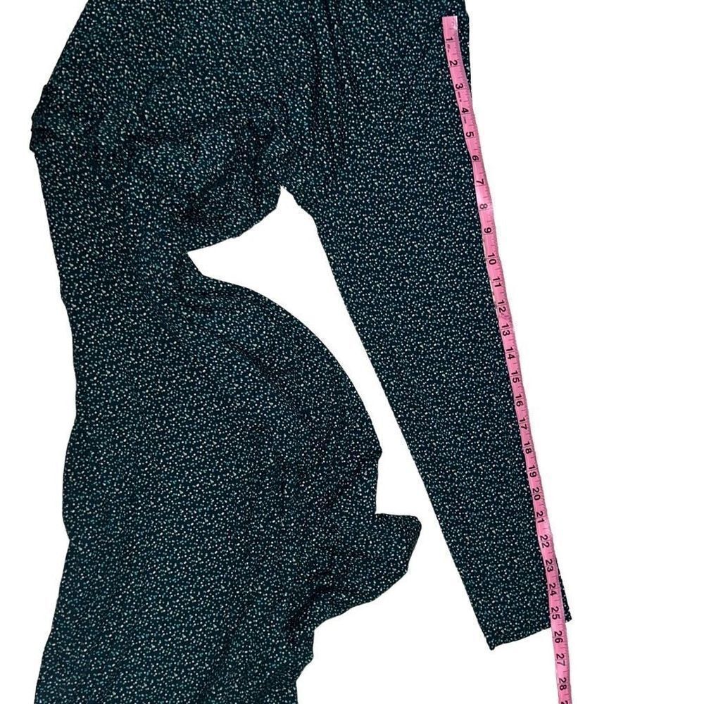 NEW Boden Abigail Jersey Dress Long Sleeve Mini Polka Dots Gathered Waist sz 16 - Picture 8 of 9